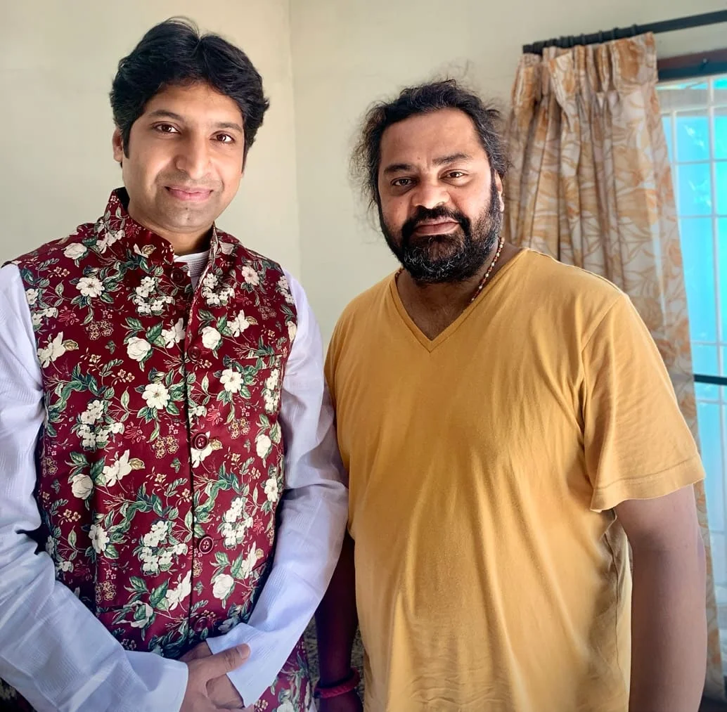 Dr. Koustubh Pare with a fellow classical vocalist