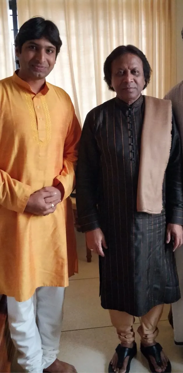 Dr. Koustubh Pare during a special moment in his musical journey